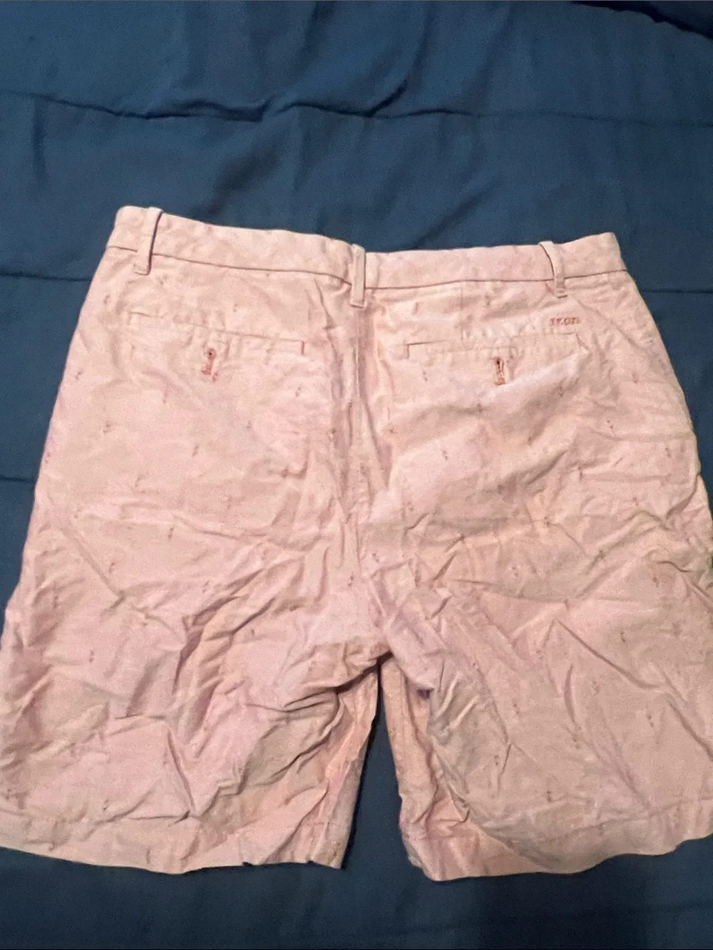 Izod Men's Peach Shorts with Subtle Embroidery